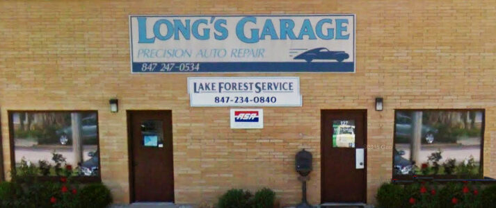 Long's Garage on Baker Road in Lake Bluff